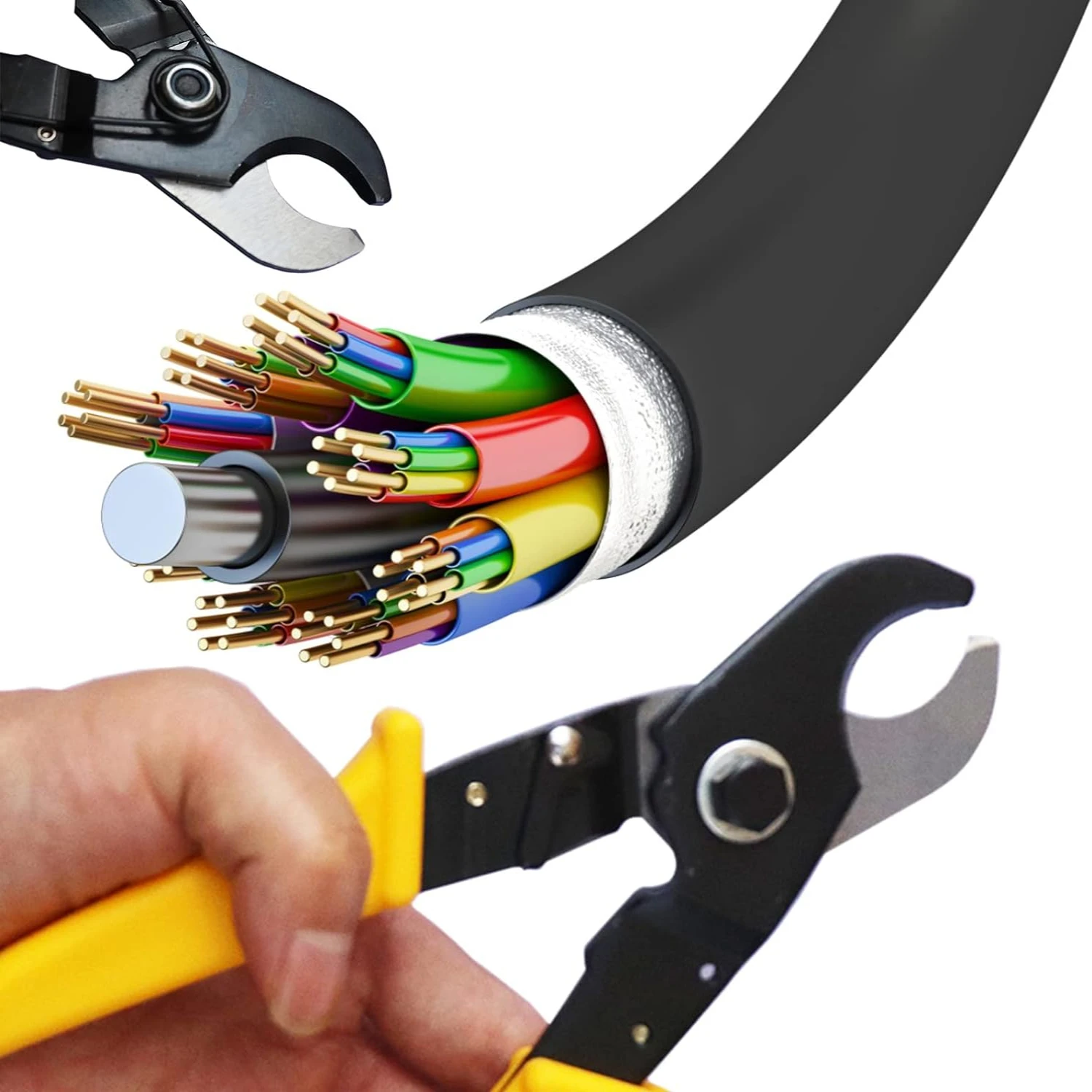 Durable and High-Quality Lightweight Aluminum and Copper Cable Cutter - Efficient Precision Tool for Cutting Tasks under 70mm²