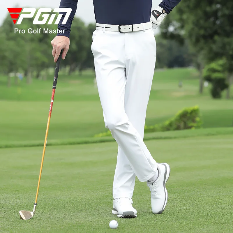 

PGM Golf Men's Long Trousers High Elastic Sports Wear-resistant Shorts Comfortable Soft Dry Autumn Winter Golf Clothing KUZ167