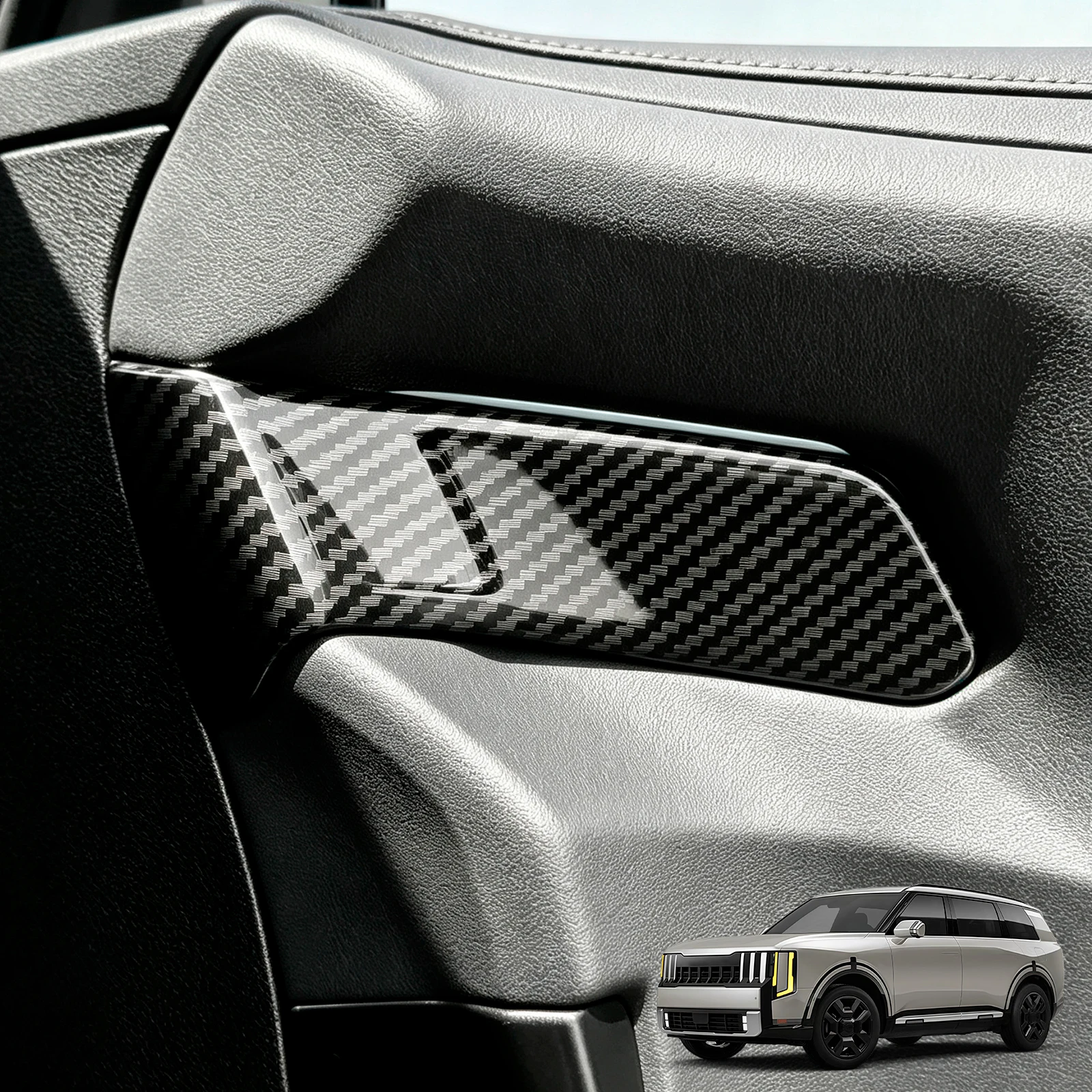For Kia Telluride 2027 Front Door Panel Decorative Cover Trim Automatics Interior Molding Tuning Accessories