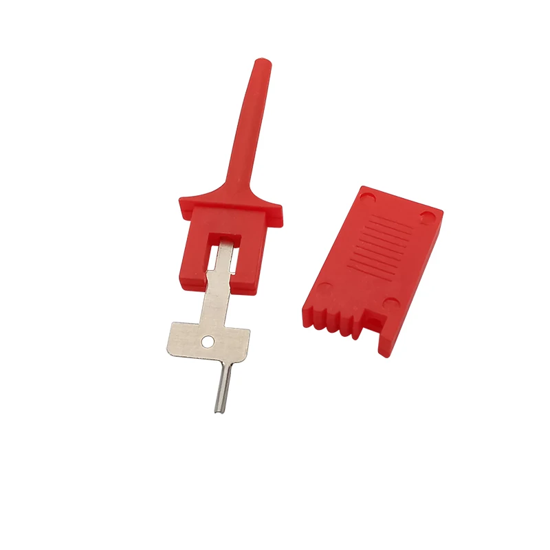 10Pcs Test Hooks Clips for Logic Analyzers Electronic Testing Grabber Flat Test Hook Connection