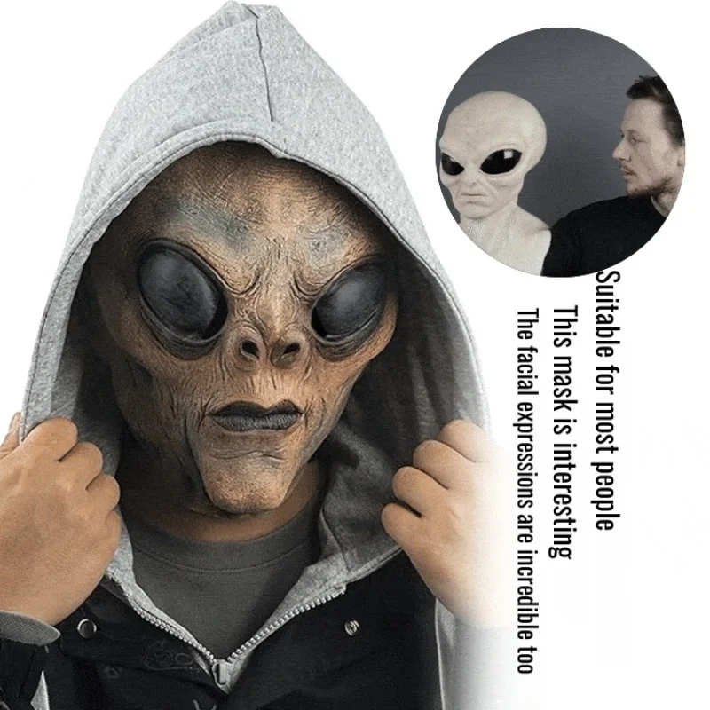 Halloween Alien Mask Horror Props Headgear Doll Doll Halloween Mask Alien Doll Headgear