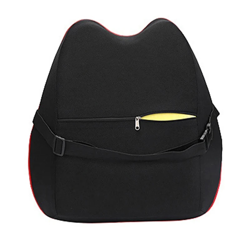 Almofada de cintura do carro assento de carro apoio lombar travesseiro memória algodão respirável apoio para as costas travesseiro aliviar a fadiga interior do automóvel