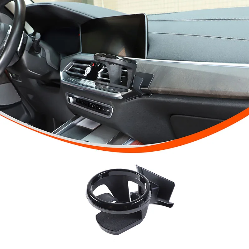 

cheya ABS Car Central Air Outlet Cup Holder for BMW X5/X6 G05 G06 2019-2022 Installation on the Right interior Accessories