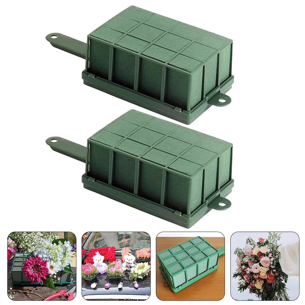 

2pcs Floral Foams Cage Premium Flower Arrangement Tool Water Absorb Floral Base For Wedding Party Decor Flower Holder Garden