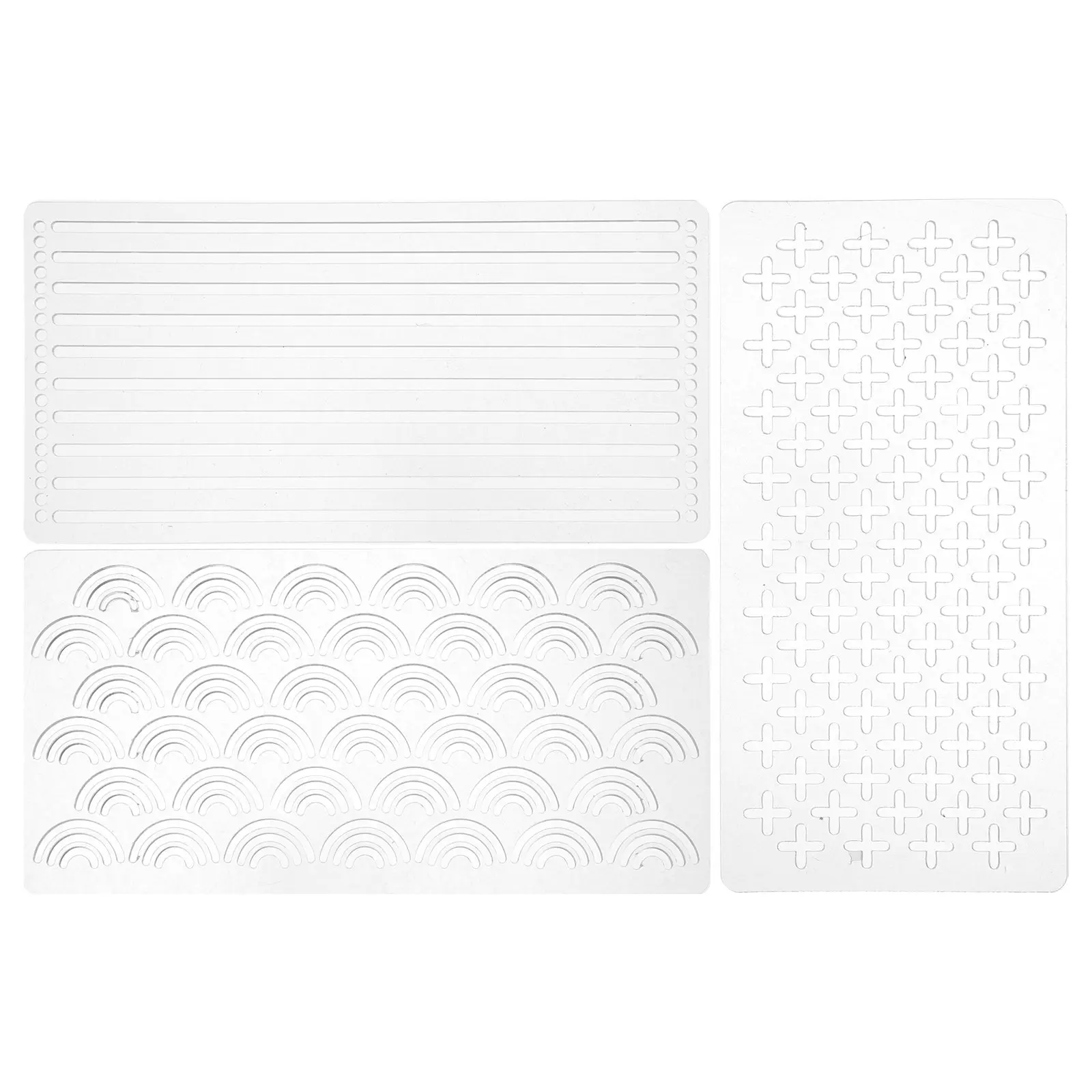 3Pcs Quilting Templates Acrylic Transparent Rectangle Clear Stencil Sewing Tools for Patchwork Ruler Embroidery Pattern Machine