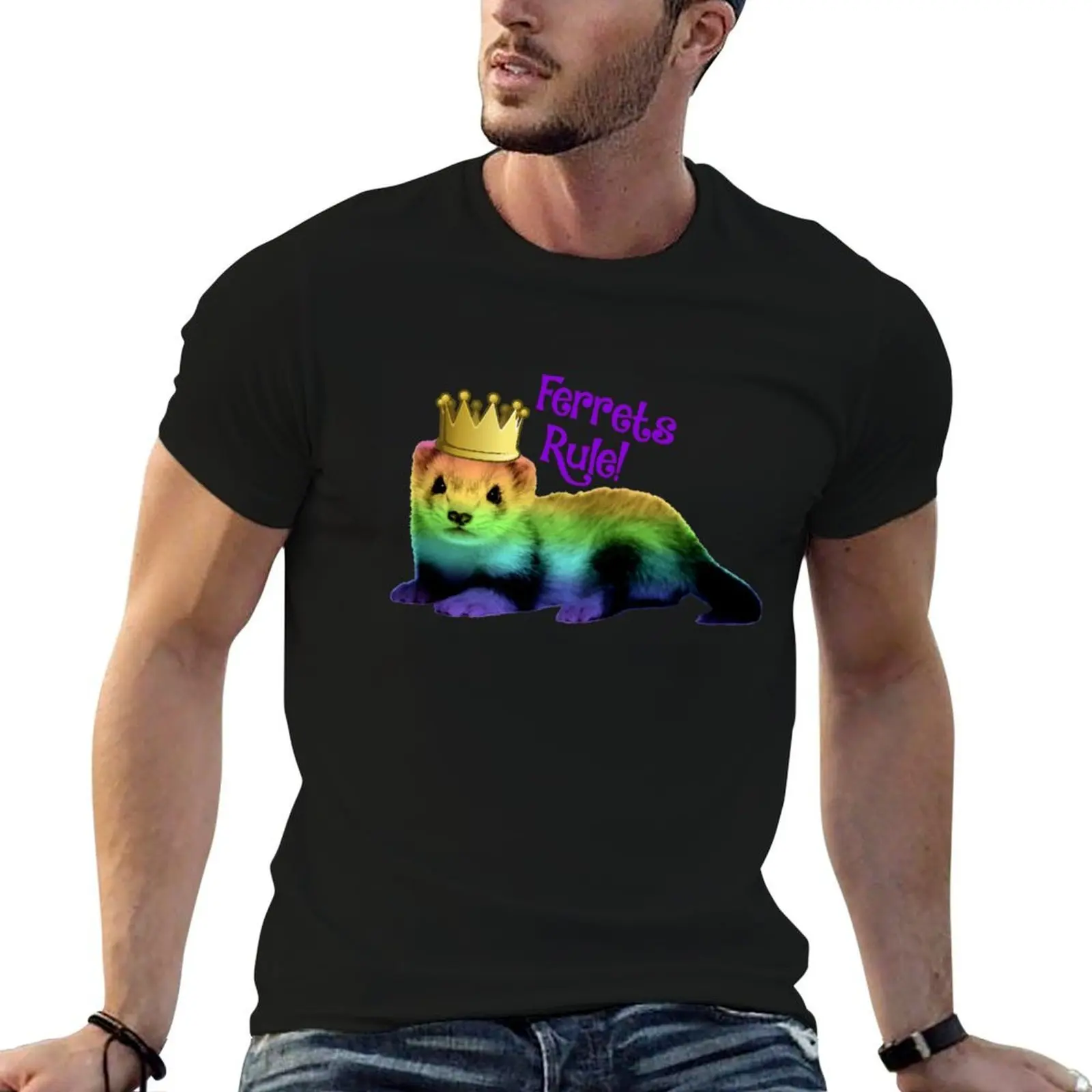 

Ferrets Rule T-Shirt t shirt man casual t shirt man designer man t shirts graphic T-shirt