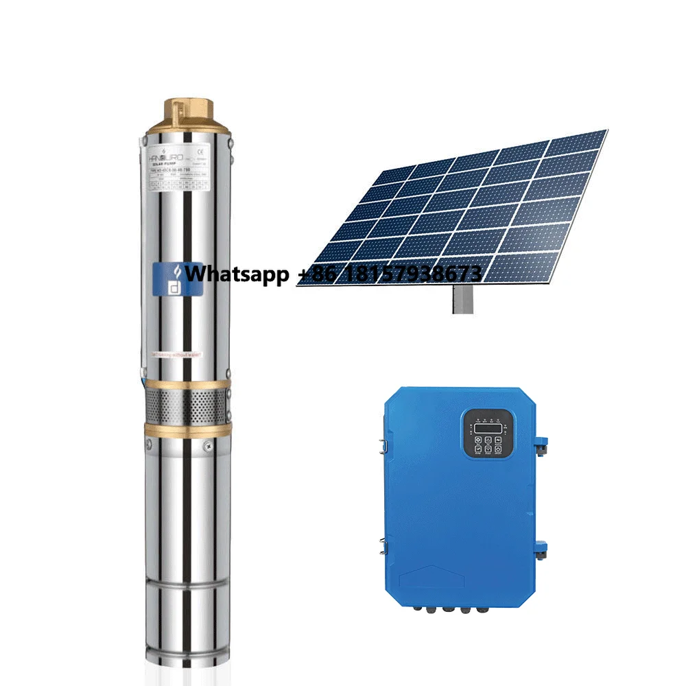 

4inch 14m3/h 220m 530v 5500w 7hp AC/DC Borehole Solar Water Pump System Pond Pumps Submersible Pump Pompe a Eau Solaire