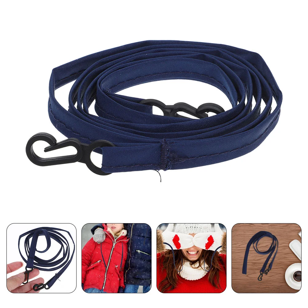 2 Pcs Hanging Neck Glove Lanyard Baby Winter Gloves for Kids Nylon Mittens Connectors