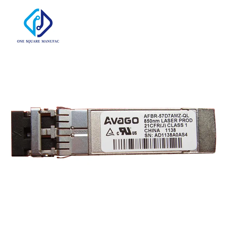 

Оптоволоконный трансивер AVAGO AFBR-57D7AMZ-QL 850NM-8.5G-0.15KM-SFP