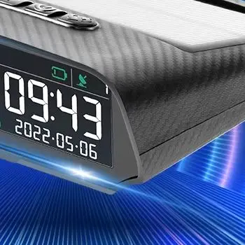 N Solar-powered Digital GPS Speedometer Gauge X100 Head-up Display Odometer KM/H MPH Clock Altitude Over-speed Alarm
