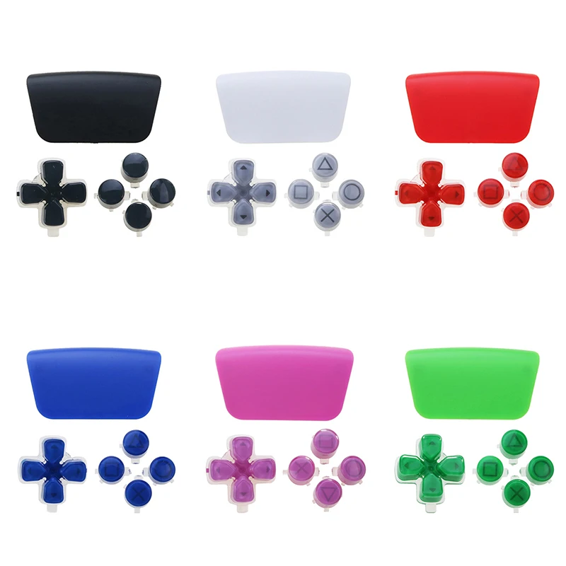 For PS5 Controller Replacement Dpad & ABXY Jelly Buttons Trigger Keys Repair Part Home Button Return Back Power Switch Key