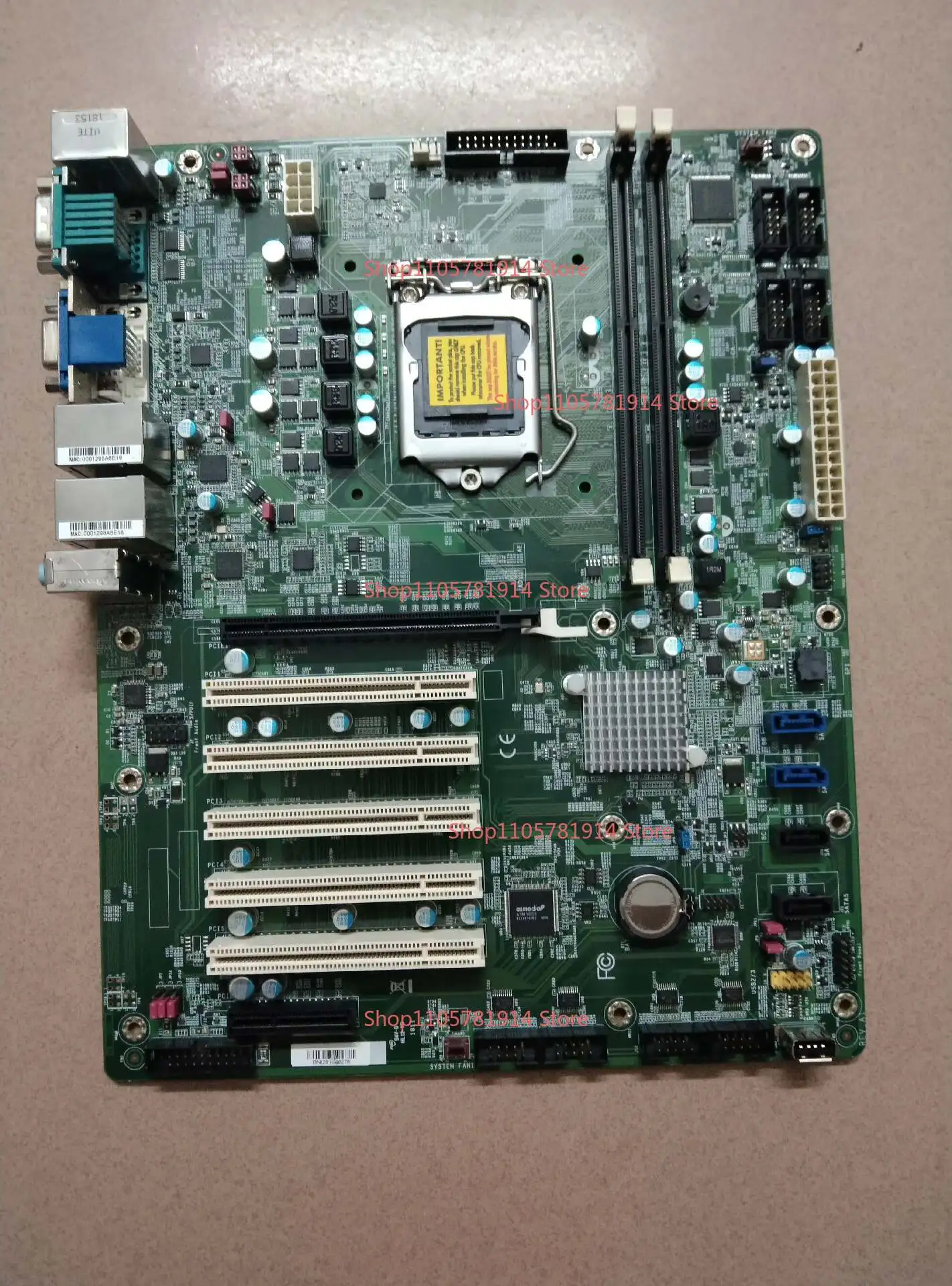 For Taiwan DFI Industrial Computer Equipment Main Board HD632-H81C Dual Network Interface Card 1150