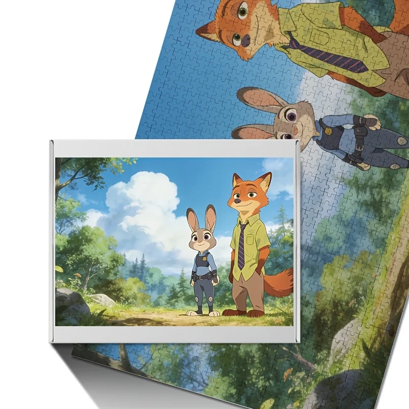 

Пазл-постер 1000 деталей Disney Zootopia: Джуди Хоппс и Ник Вайлд | Идеально подходит для домашнего отдыха, декора интерьера, подарков, костюмов