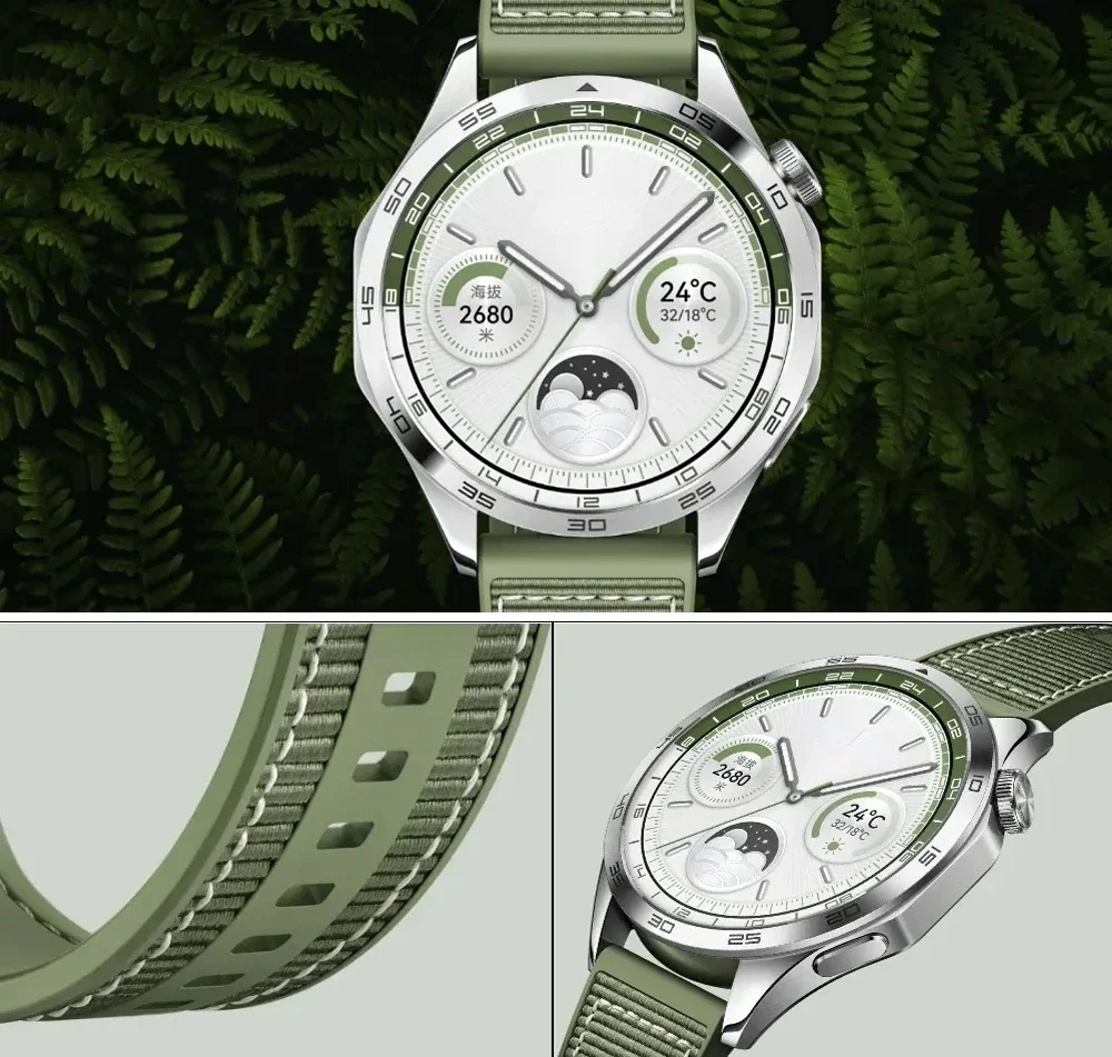 Pulseira de silicone de nylon composto de 22mm para redmi watch 5 active/lite pulseira confortável huawei watch 4/3/gt5-4-3-2 pro 46mm