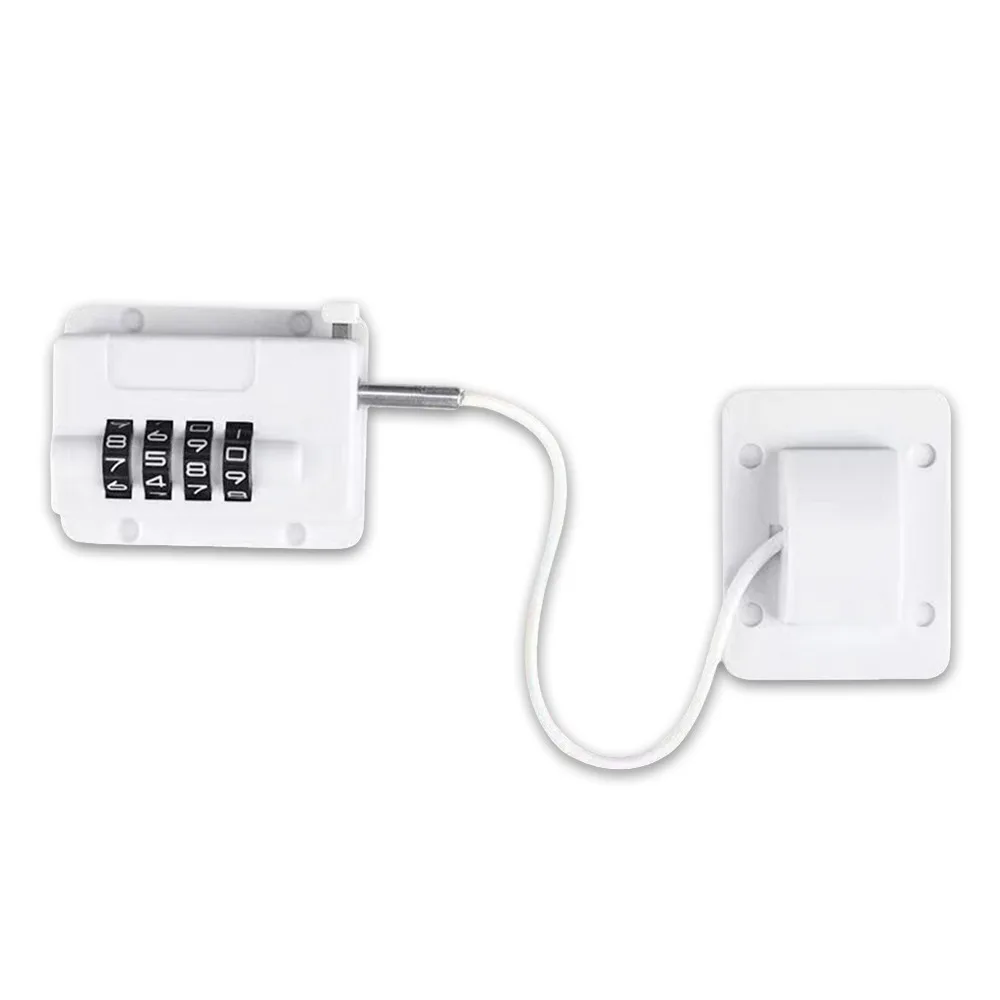 Anti-pinch Hand Baby Safety Lock No Drilling Child Protection Cabinet Lock Adjustable Refrigerator Door Coded Lock for Home