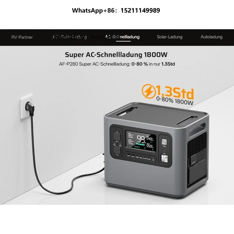 Overseas Warehouses Drop Delivery 2800w Portable Power Station Flexible Energy Storage Bank Portable Solar Camping Generator