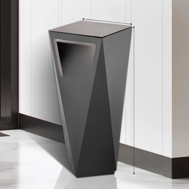 

Trash can lobby vertical commercial triangular smoke extinguisher with ashtray corridor aisle high-grade fruit leather box
