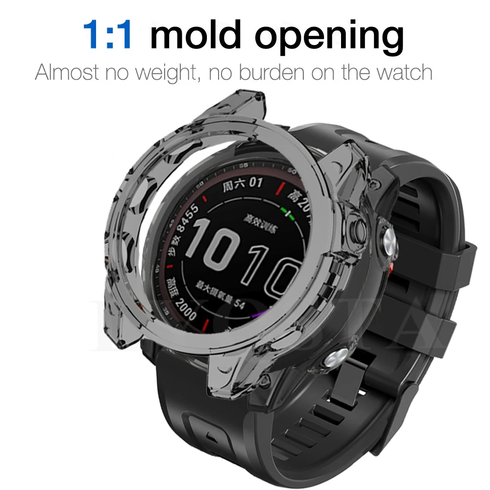 ใหม่กรณี Protector สำหรับ Garmin Fenix 7 7S 7X สมาร์ทนาฬิกา TPU ซิลิโคน Bumper กรอบป้องกัน Shell อุปกรณ์เสริมแขน