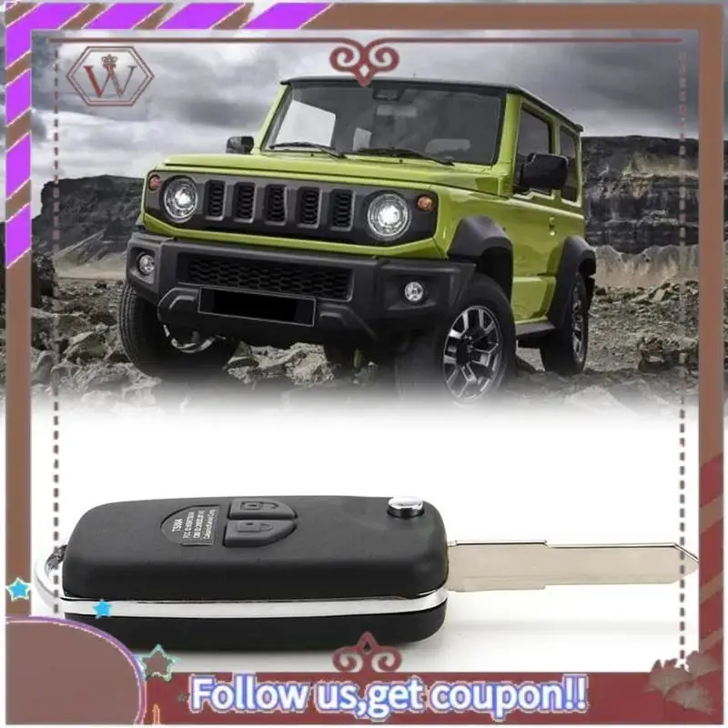 

A57E-Car Remote Key Fob Uncut Shell Case Keychain For Suzuki Jimny JB74 2019+