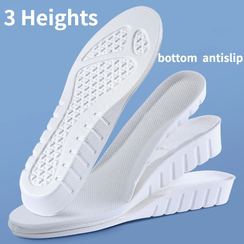 1,5–3,5 cm neue unsichtbare Höhenerhöhungsvorlagen für Männer und Frauen, Schuhe, Sohlenpolster, atmungsaktive orthopädische Einlegesohlen für die Fußpflege – Detail 2