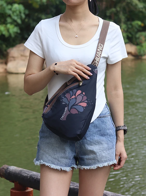 Waterproof Casual Commuter Chest Bag High Fashion Original National Trend Yang Shuang Creation Pi Pa Bag Soft Polyester Linin...