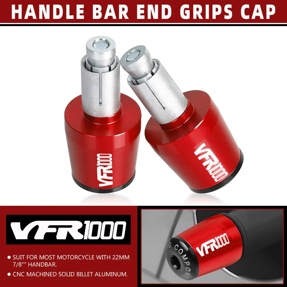 

VTR 1000 Motorcycle Handle Bar Ends For Honda VFR1000 Firestorm 1997-2005 1998 Handlebar Grips Caps Gear Balanced Plugs Slider