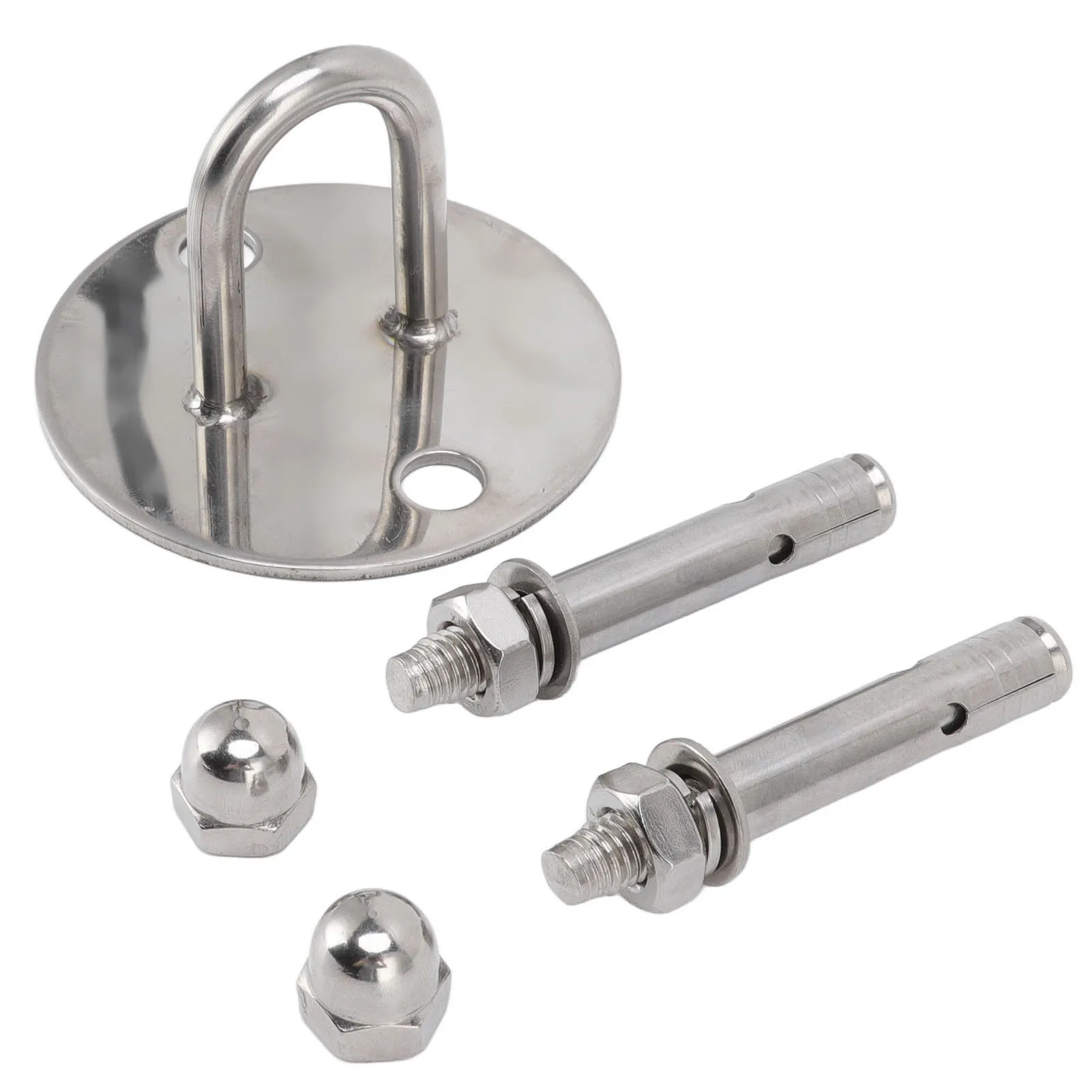 Stainless Steel Ceiling Hook U Shaped Ceiling Mount Hanger for Swimming Pool Lane Lines Hammock Swing Chair Fixed Pad Eye Plate