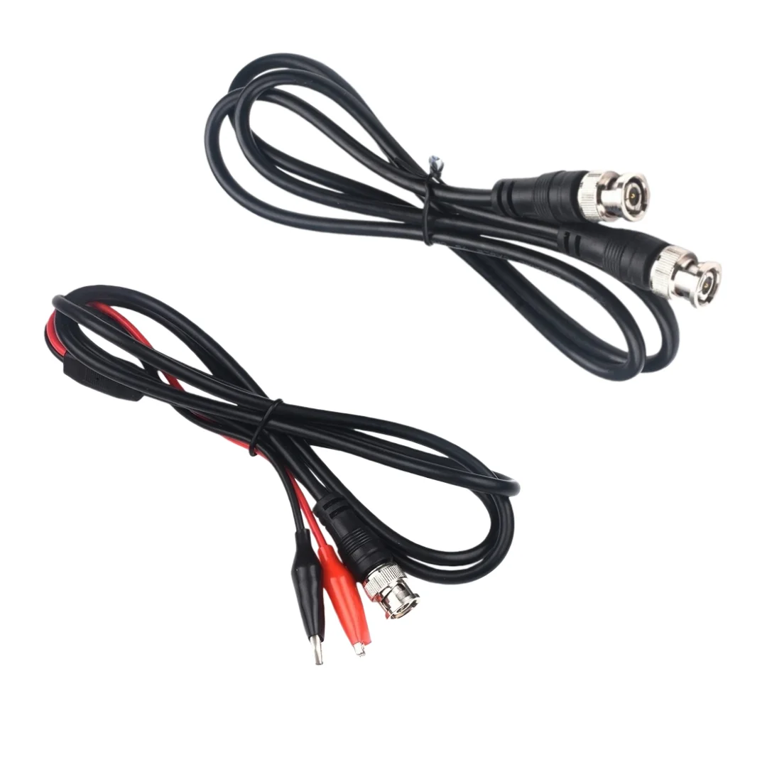 Kabel Sambungan Sumber Sinyal Osiloskop BNC Public ke Public Direct Line, Kabel Koaksial dengan Penjepit Alligator BNC