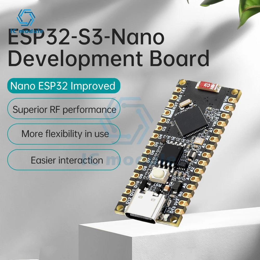 ESP32-S3 Nano WiFi Bluetooth Development Board IoT Development Board Based on ESP32-S3R8 for Arduino