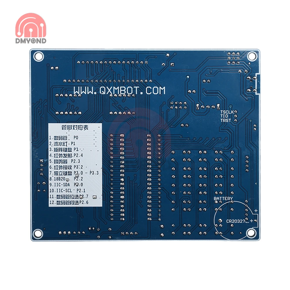 51 لوحة تطوير وحدة التحكم الدقيقة مع شريحة STC89C52 وشاشة LED وتنزيل تلقائي لمشاريع WIN10/XP والتعلم ومشاريع DIY