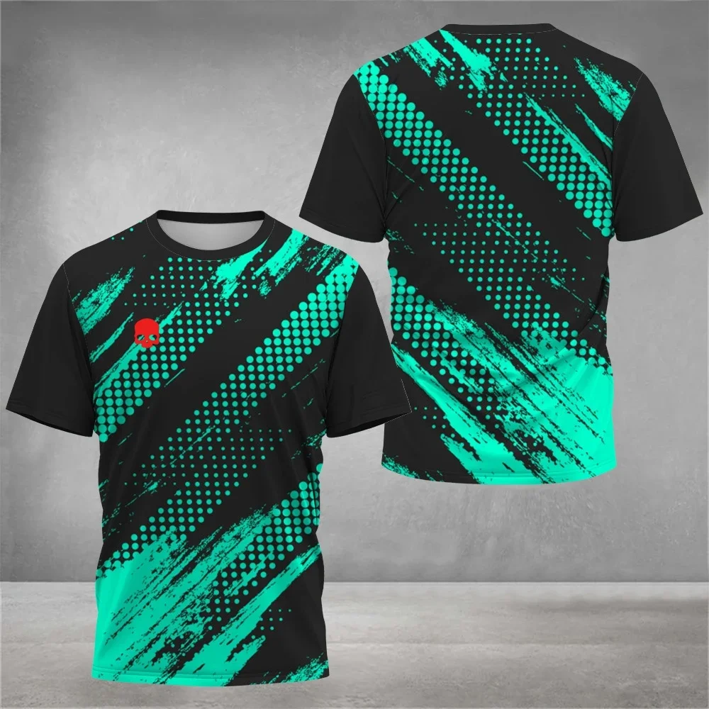 Summer Men's T-Shirts Crew Neck Short Sleeve Colourful Print Tennis Running T-Shirt Casual Comforts Outdoor Sportswear Tops