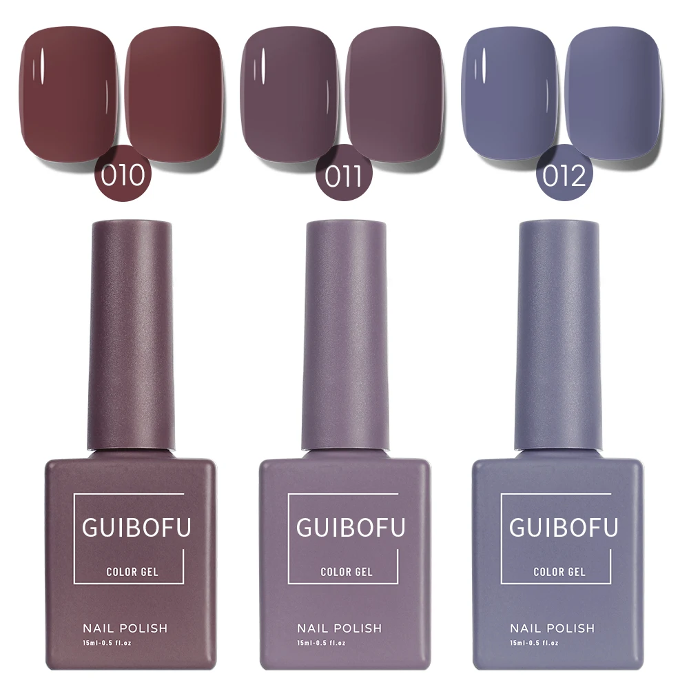 3 Stks/set Gel Nagellak Set Fall Shine Finish Semi Permanente Glitter Pailletten Nagellak Set Drenken Uv Lak Nail Art