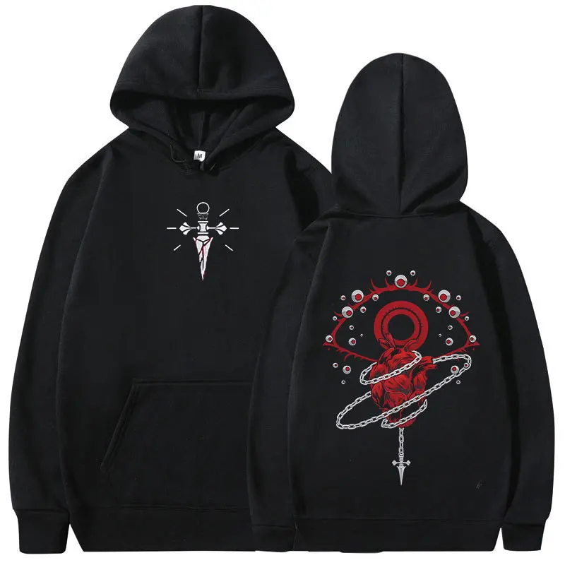 

Men's Women Clothing Oversized Pullovers Streetwear Anime Hunter X Hunter Hoodies Kurapika Phantom Troupe Hooded Sweatshirts