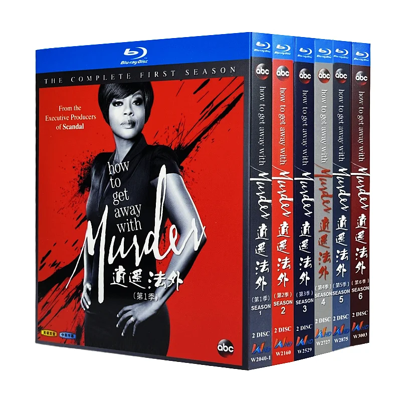 

Blu-ray Ultra HD TV Series How to Get Away with Murder Seasons 1–6 Box Set with English and Traditional Chinese Subtitles
