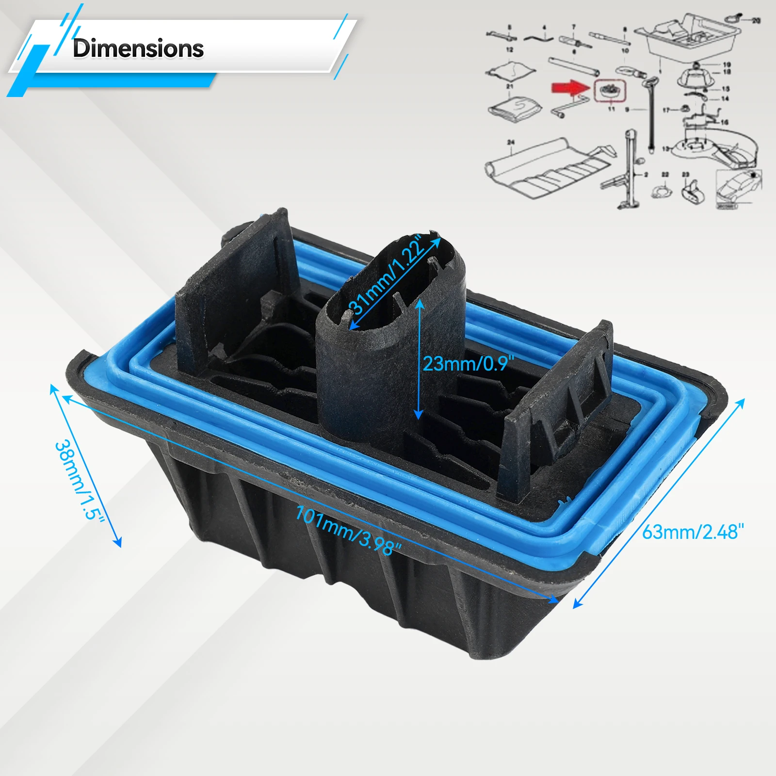 1 st/4 stks Lift Jacking Point Ondersteuning Plug Plaat Blok Jack Pad voor BMW X3 X4 X5 X6 F25 F26 E70 F15 E71 E72 F16 M F86 51717189259