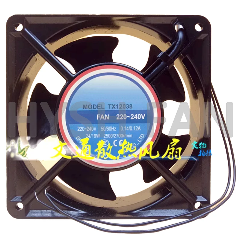 Ventilador TX12038HB, CA 110V 220V 380V, TX11025 12025 12038, HB HS, Novo