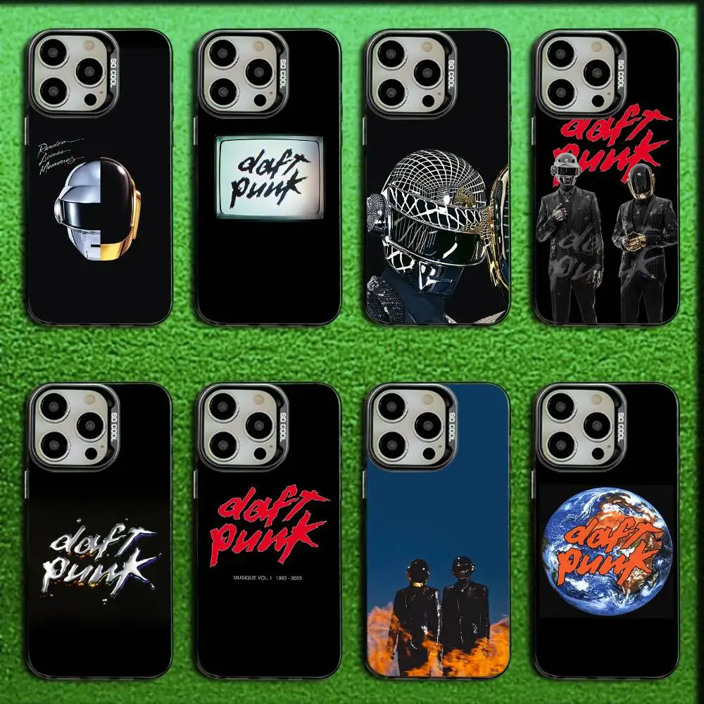 

D-Daft Punk Phone Case For iPhone 16,15,14,13,12,11,Mini,Pro,E,SE4,MAX Candy Matte Shockproof Black Cover