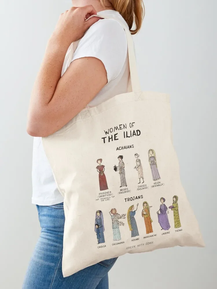 Women of the Iliad - technically correct version - Greek Myth Comix Tote Bag Lady bag Beach bag shopping logo