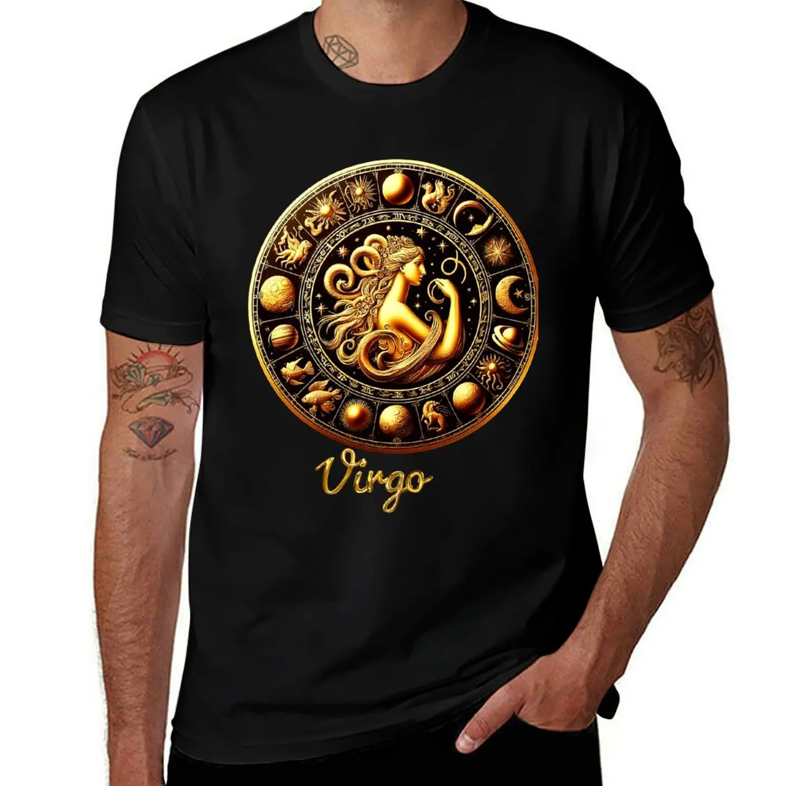 

Royal Elegance Majestic Virgo Zodiac Design Collection T-Shirt plus sizes essential t shirt Louboutins black t shirts for men