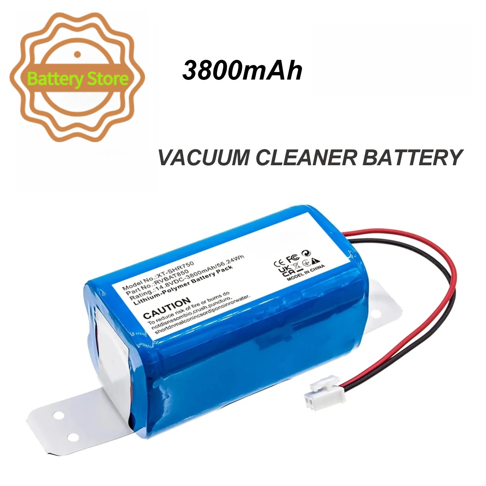 3800mAh Vacuum Cleaner Battery For Shark RV700_N,RV720_N， RV725_N，RV750_N，RV761，RV1000， RV1001，RV1001AE，UR1005AE