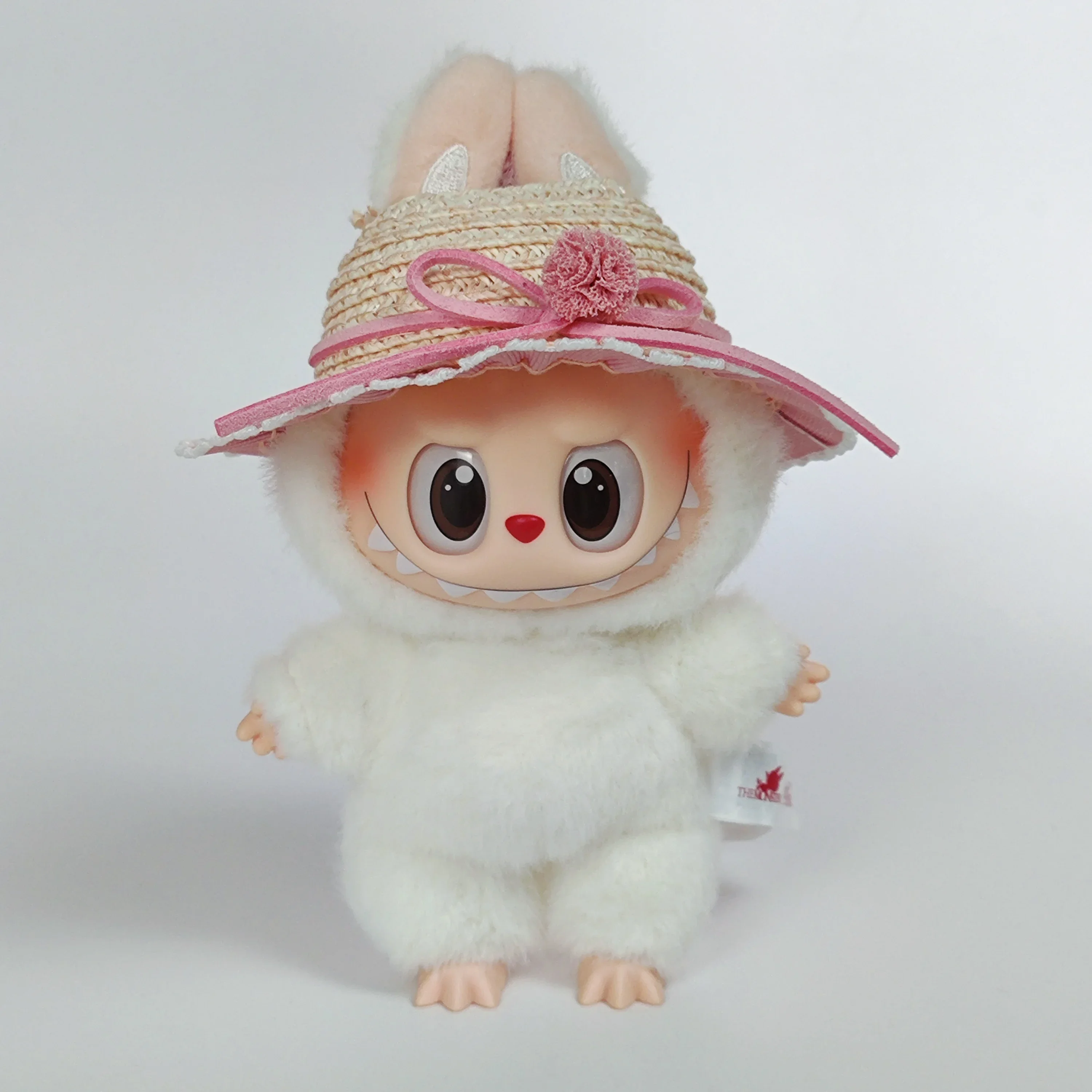 

15-17cm Labubu Generation 1-3 Labubu Vinyl Doll Outfits - Blind Box Series with Sitting Pendant & Party Straw Hats