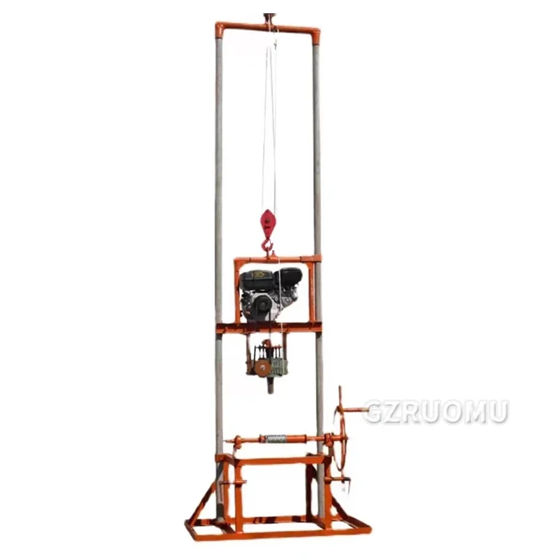 Fully Automatic 100m Civil Drilling Rig Lifting Water Well Drilling Rig Small Field Electric Drilling Well Tool Equipment