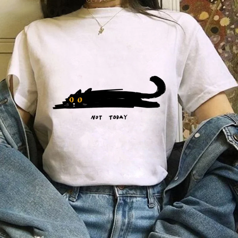 Esqueleto surf padrão impresso roupas femininas camiseta regular versátil manga curta branco camiseta diversão verão casual topo