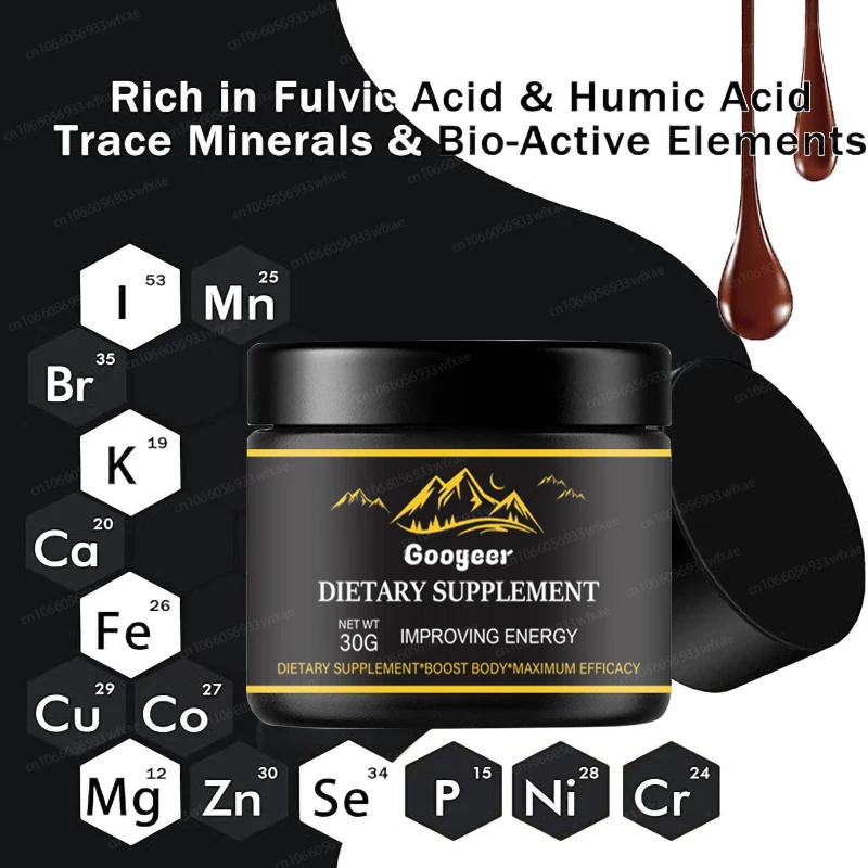 

Смола Shilajit на 600 мг с 85 отслеживающими минералами и полная кислота обеспечивает энергию, поддержку иммунитета