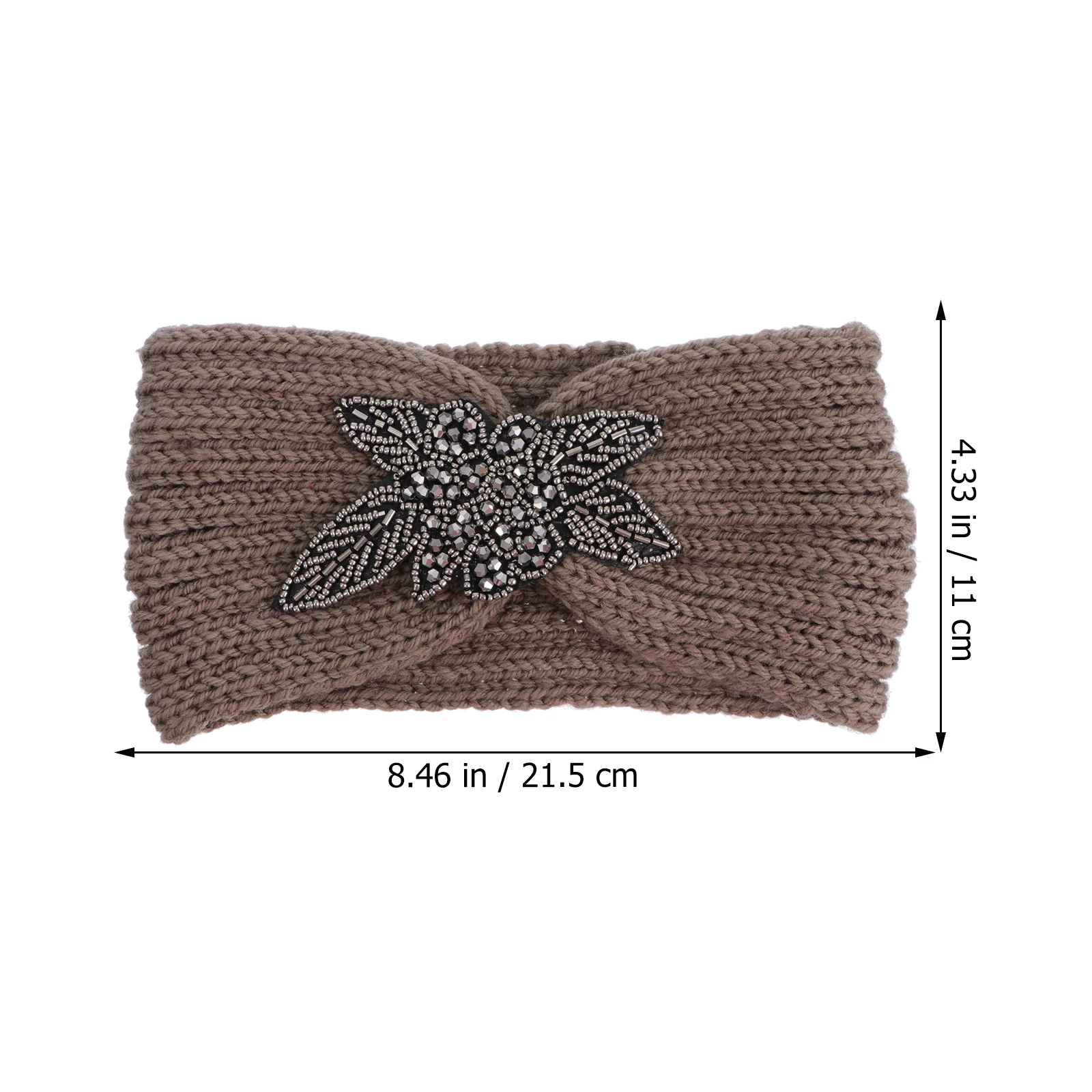 

4Pcs Knitted Headbands Warm Elastic Band Face Washing Makeup Hairbands Women Outdoor Accessory Knitted Headband