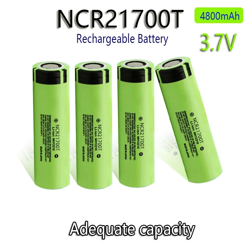 21700 NCR21700T Lithium Rechargeable Battery 4800mAh 3.7 V 40A High-discharge Battery High-drain Li-ion Battery