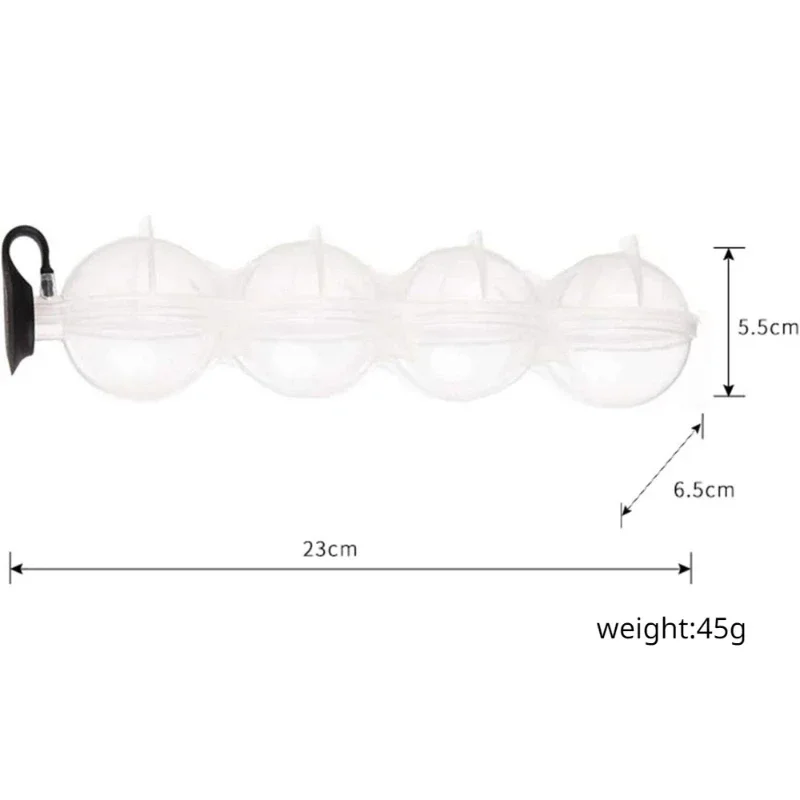 4 Hole Silicone Ice Ball Maker Reusable Ice Cube Tray for Whiskey Cocktail Vodka Party Essential Leakproof Easy Disassemble Mold