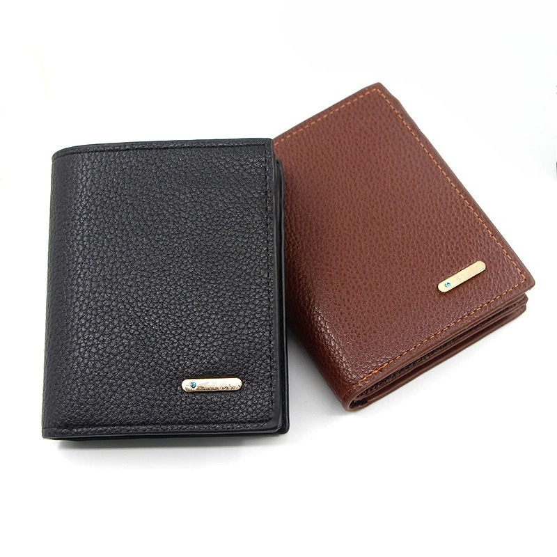 

PU Reinforced Vertical Men's Wallet, Simple and Casual Men's Coin Purse, Men's Short Wallet
