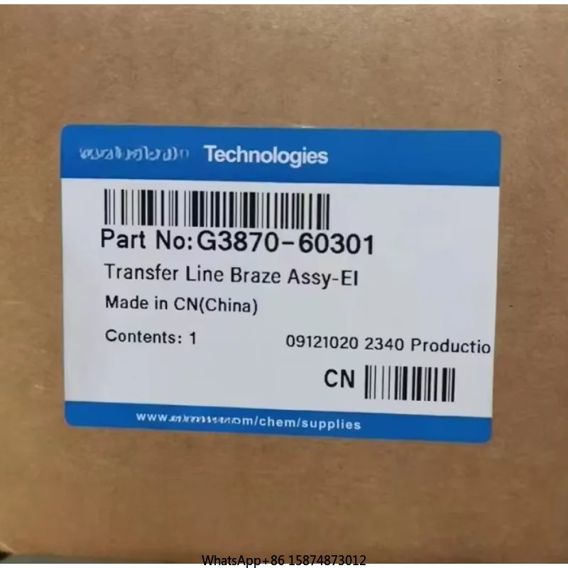 For Agilent G3870-60301 G1099-60901 Transfer Line Braze Assy-EI Transmission Line Brazing Assemblies -EI