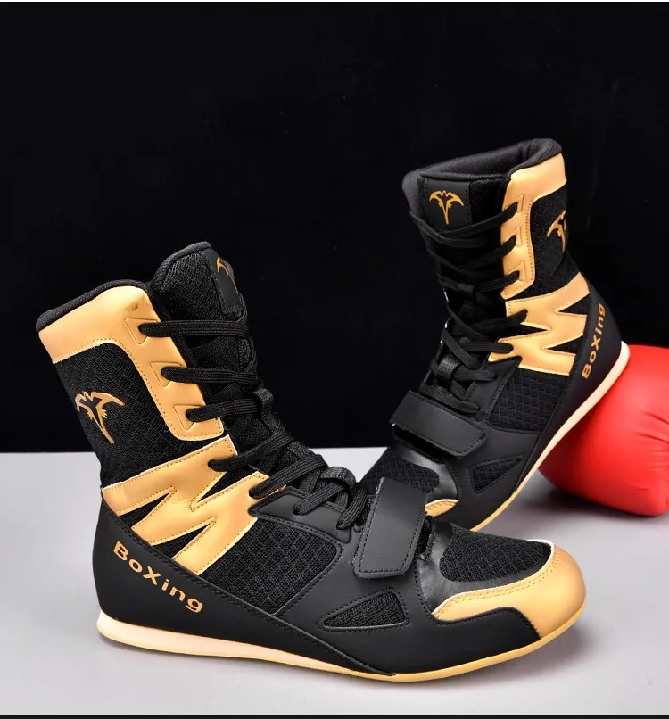 

New Hot-Selling Professional Fitness Wrestling Shoes Lightweight Breathable Power Training Shoes Training Boxing Shoes